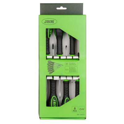 SET DI 6 CACCIAVITI (2 A CROCE + 4 PIATTI) JBM