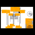 SET 8 CHIAVI ESAGONALI A T INGCO