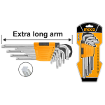 SET 9 CHIAVI TORX C/FORO LUNGHE INGCO