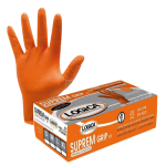 LOGICA GUANTI NITRIL ARANCIO DIAMANTATO CF.50 (Es. art.124 DL 34/2020)