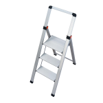 SGABELLO 3 GRADINI IN ALLUMINIO CON PARAPETTO ALTO GIERRE