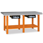 BANCHI LAVORO PIANO ACCIAIO ORANGE BETA