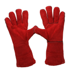 GUANTO IN PELLE CROSTA BOV.ROSSO BLUCITY