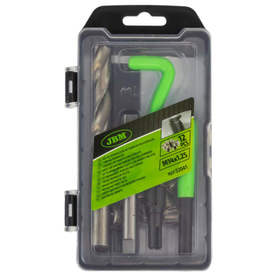 SET DI RIPARAZIONE FILETTI CON INSERTI EL. M14X1.25 JBM