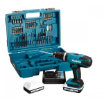 TRAPANO PERC.18V 1,5Ax2 + 74 ACCESSORI MAKITA