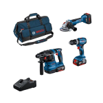ROBERT BOSCH Combi Set GSB+GWS+GBH+2x5.0+5.5+GAL+Batt BOSCH