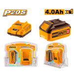 KIT BATTERIA 4Ah + CARICABAT. INGCO