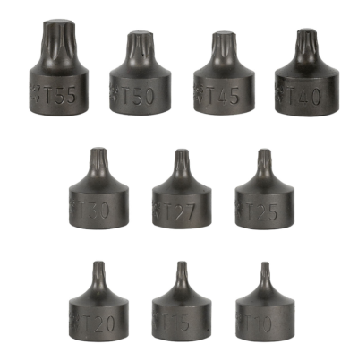 SET DA 10 PUNTE TORX CORTE DA 3/8" JBM