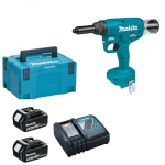 RIVETTATRICE A BATTERIA 18V 2x5Ah RIVETTI DA 4.8 A 6.4 MAKITA