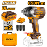 AVVITATORE AD IMPULSI 850N C/2 BATT.E VAL.INGCO