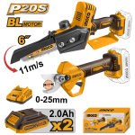 INGCO KIT MINI ELETT.CGSLI208+FORBICI DA POTA CSSLI20258