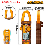 MULTIMETRO A PINZA DIGITALE 400A INGCO