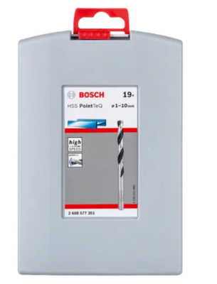 Set punte metallo HSS PointTeQ ProBox, 19pz (Ø1-10 mm)