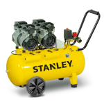 NUAIR COMPRESSORE PORTATILE SILENZIOSO 6Lt DST 100/8/6 STANLEY