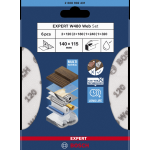 Set fogli abrasivi Expert W480 115 x 140mm, 6pz (G 2x120 / 2x180 / 1x240