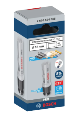 Sega a tazza PRO Multi Material PC Plus, 16 mm