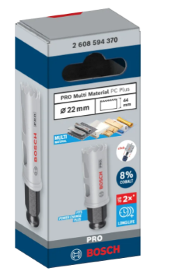 Sega a tazza PRO Multi Material PC Plus, 22 mm