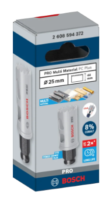 Sega a tazza PRO Multi Material PC Plus, 25 mm