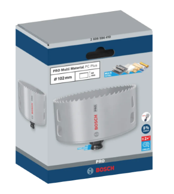 Sega a tazza PRO Multi Material PC Plus, 102 mm