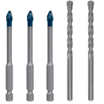 Set punte Expert HEX-9 HardCeramic & CYL-3 Ø6x60 mm, 5pz
