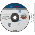 Mola da taglio PRO Stone, 230x3x22,23 mm