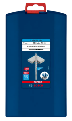 Set punte Robust Line SDS plus-7X, 5 pz (5/6/6/8/10 mm)
