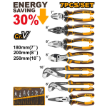 SET7 PINZE 180-200-250MM INGCO