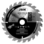 SEGA CIRCOLARE 24 DENTI 115MM PER LEGNO JBM