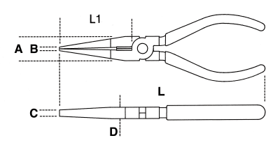 PINZE BECCHI 1/2 TONDI DIR. GBM200 BETA