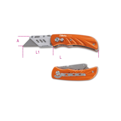 CUTTER A SERRAMANICO + 5 LAME TRAPEZ BETA