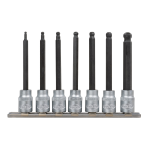 SET DI 7 INSERTI ALLEN A SFERA CON BUSSOLE 3/8 JBM