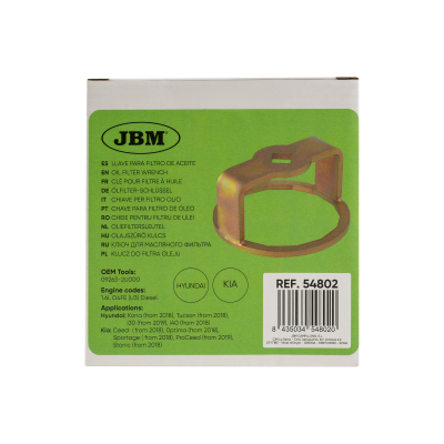 CHIAVE PER FILTRO OLIO – HYUNDAI / KIA. JBM