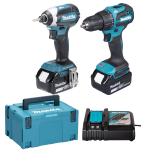 KIT TRAP. DHP490+DTD153+DC18RC+BL1850BX2 MAKITA