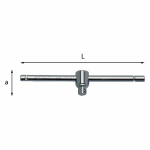 USAG 240 1/4 MANIGLIA A T