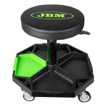 SGABELLO PNEUM.CON RUOTE JBM