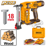 CHIODATRICE PER LEGNO A BATTERIA ST18MM NUDO INGCO