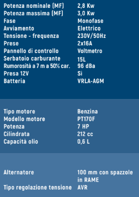 VINCO & HYUNDAI GENERATORE BENZINA HYUNDAI 3KW VINCO