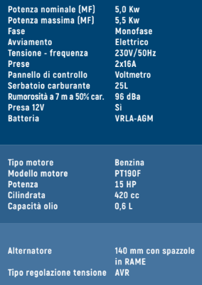 VINCO & HYUNDAI GENERATORE BENZ. 5KW 220V AVV.ELETT. ATS HYUNDAI