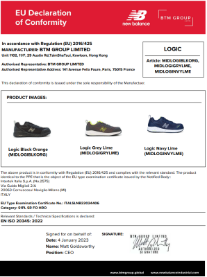 SCARPA LOGIC NEW BALANCE 