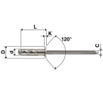 RIVETTI MULTISTADI MULTIFAR IN ALLUMINIO T.SVAS DA 4 LUN.11 CF 1000