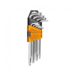 SET 9 CHIAVI TORX C/FORO CORTE INGCO