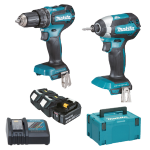 KIT TRAPANO DHP485+ DTD153 + 3 BATTERIE 3AH 18V MAKITA