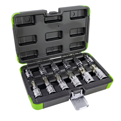 SET 12 PEZZI CON INNESTO 1/2 IMPRONTA TORX