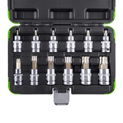 SET 12 PEZZI CON INNESTO 1/2 IMPRONTA TORX