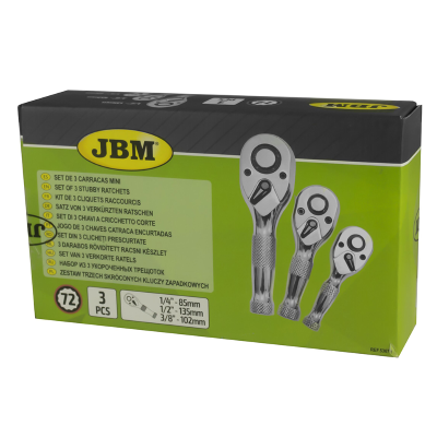 SET DI 3 CHIAVI A CRICCHETTO CORTE JBM