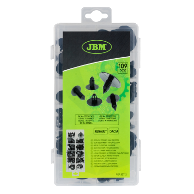 SET DI 109 PZ. CLIP PER TAPPEZZATURA RENAULT DACIA JBM